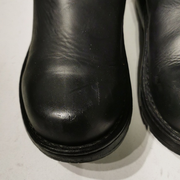 Chaco Boots Women's Arbora Black Distressed Leather Suede Zip Up Winter - Picture 5 of 10